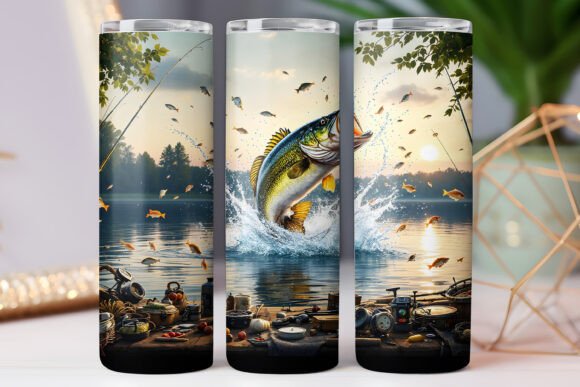 Bass Fishing Tumbler Wrap 20oz Skinny Review