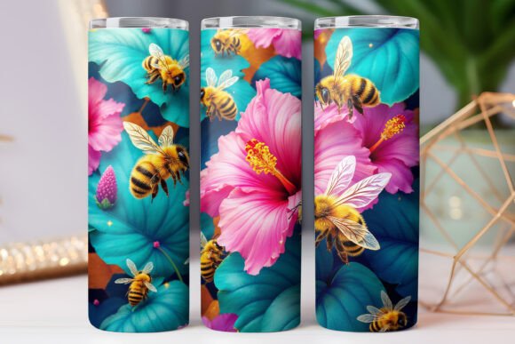 Bee Tumbler Wrap Design 20oz Skinny Review