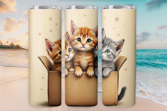 Box Cat Kitty Tumbler Wrap 20oz Skinny Review