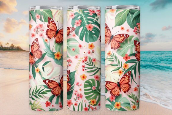 Butterfly Floral Tumbler Wrap 20oz Review