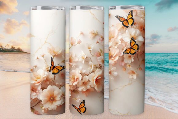 Butterfly Tumbler Wrap 20oz Skinny Cute Review