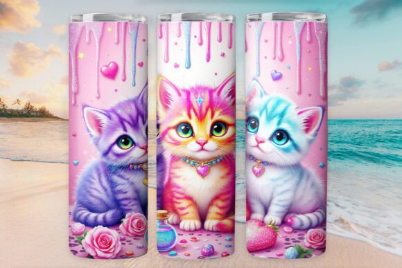 Cat Kitty Cute Tumbler Wrap 20oz Skinny Review