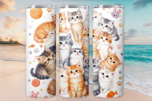 Cat Kitty Tumbler Wrap 20oz Design Review