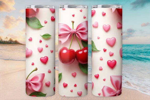 Cherry and Girls Bow Tumbler Wrap 20oz Review