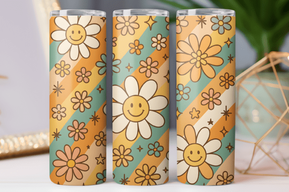 Daisy Retro Floral Tumbler Wrap Design Review