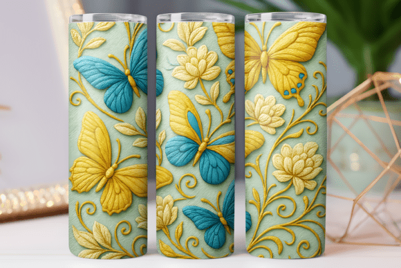Embroidery Floral Tumbler Wrap 20oz Design Review
