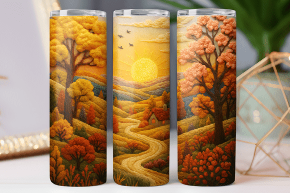 Embroidery Floral Tumbler Wrap Design Review