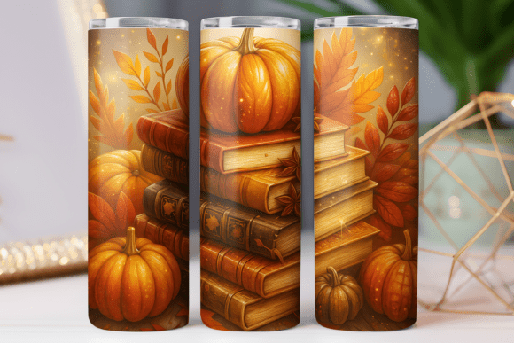 Fall Season Reading Tumbler Wrap Design Review