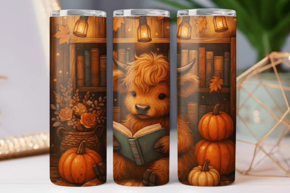 Fall Season Reading Tumbler Wrap Design Review