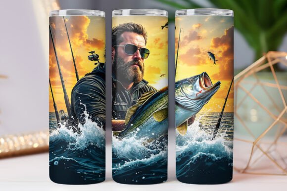 Fishing Tumbler Wrap 20oz Design Review