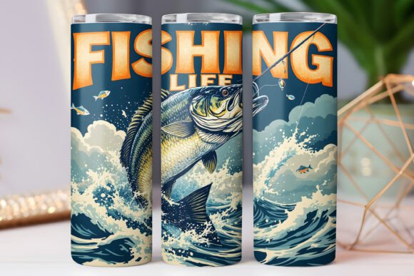 Fishing Tumbler Wrap Vintage Vibe Photo Review