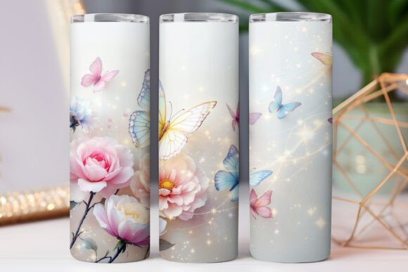 Floral Tumbler Wrap Butterfly Flower Design Review