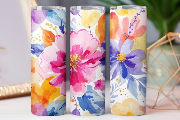 Floral Tumbler Wrap Watercolor Flower Review
