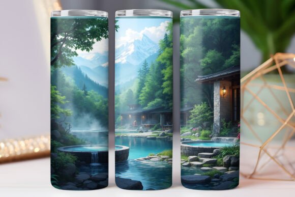 Japanese Nature Anime Tumbler Wrap Design Review