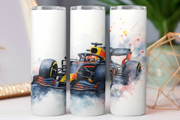 Racing Car Watercolor Tumbler Wrap Review