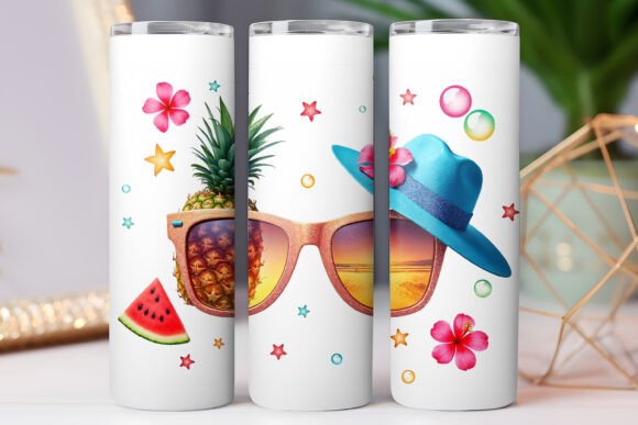 Summer Vacation Tumbler Wrap 20oz Skinny Review