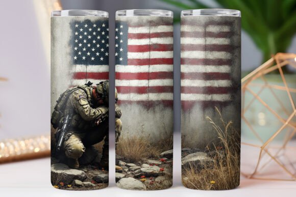 Us Veteran Tumbler Wrap Soldier and Flag Review