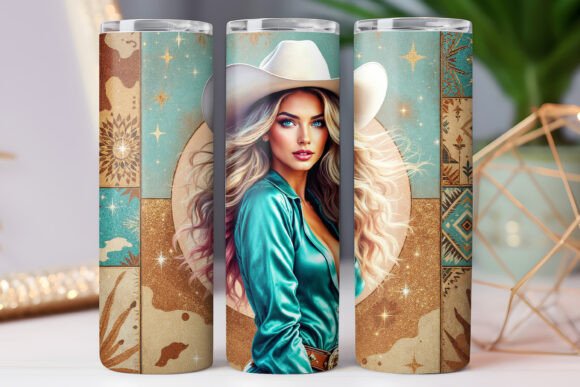Western Cowboy Girl Tumbler Wrap Design Review