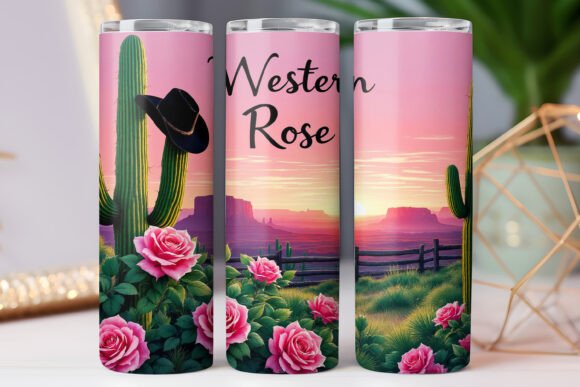 Western Rose Tumbler Wrap Design 20oz Review